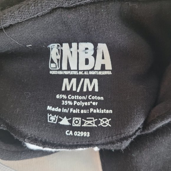 Toronto Raptors Black and White Split Hoodie - Picture 3 of 3